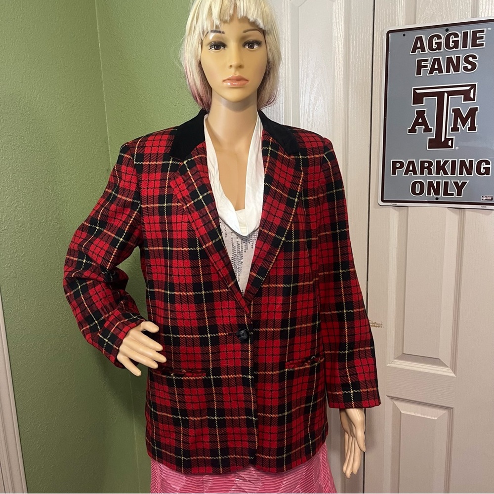Sag Harbor Women’s Wool Acrylic Blazer